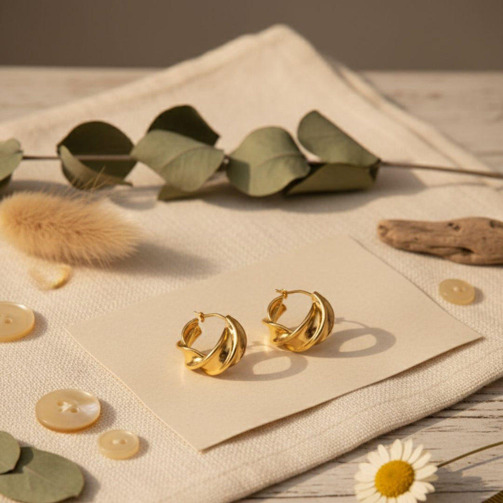 Sculptural Hoop Earring