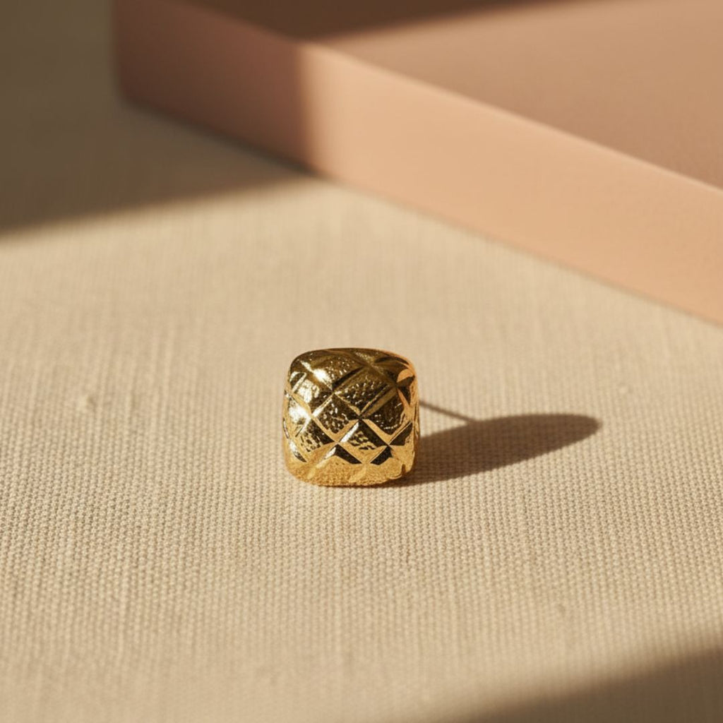 Crystal Cushion Stud Earring